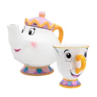 在飛比找蝦皮商城優惠-英國PALADONE 美女與野獸 茶壺夫人與阿齊 茶壺茶杯組