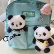 Plush Animal Keychains Cute Panda Doll Keyrings Creative Car Keys Accessories CR