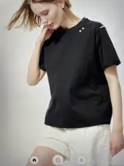 Uniqlo Anya Hindmarch XS Boxy T Black Tee Shirt