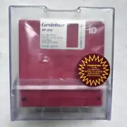 Gestetner Sealed 10 Coloured MF-2HD 3.5" Floppy Disks with Plastic Storage Case