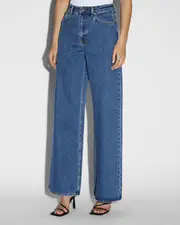Strider Moody Wide Leg Jeans - Mid Blue Denim | Ksubi ++