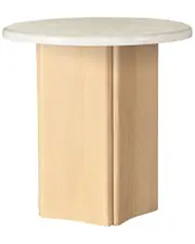 Acme Furniture Qwin End Table with Marble Top