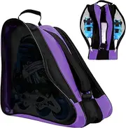 [Gkstly] Roller Skate Bag, Breathable Ice/Inline/Roller Skate Carry Bag, Shoulder and Top Handle Oxford Tote Roller Skating Bag, Thickened Roller Storage Bag for Women Men Adults and Kids