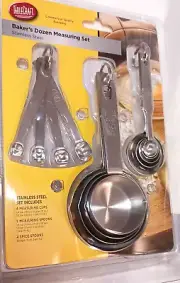 Stainless Steel TableCraft Baker's Dozen Measuring Set cups/spoons/spice spoons