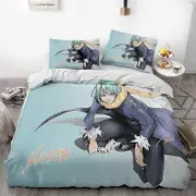 o1573 Reincarnated- Slime -Anime- Duvet Cover Set - 3D Digital -Print -Ultra-Soft Microfiber, 3 Piece- Bedding Set with Zipper -Closure,- Includes- 1