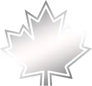 Maple Leaf Vinyl Sticke For Auto Window Decor Car Body Decal Leaves Stickers (Color : Silver, Size : S 16cm X 16.4cm)