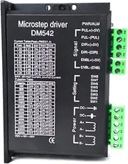 DM542 Microstep Driver CNC Digital Microstep Driver Stepper Motor Controller 2-Phase 20-50V DC Max 4.2A for 17, 23 Stepper Motor