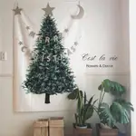 網紅INS 歐美 客製化尺寸🎄聖誕樹直播背景布 宿舍房間臥室 裝扮 聖誕節裝飾裝飾 掛布