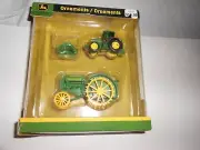 JOHN DEERE ORNAMENTS BY AMERICAN GREETINGS- NIB TRACTORS & HAT- (Cart c