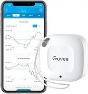 [Govee] Hygrometer Thermometer, Mini Wireless Thermometer Bluetooth Humidity Sensor with Notification Alert, Data Storage and Export, 262ft/80M Connecting Range