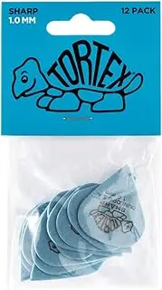 (12, 1.0mm) - Dunlop Tortex Sharp Guitar Picks 1 Dozen 1.0 Mm