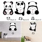 Panda Pendulum Wall Clock Cute Wall Ornament for Living Room Home Decoration
