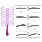 8pcs/set Reusable Eyebrow Template Kit Grooming Eyebrow Makeup Helper TooKN CR