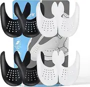 [YOLOPARK] Shoe Creases Protector, 4 Pairs Shoe Anti Creases Guard to Prevent Sneaker Creases for Men's 7.5-13 Women's 5-9