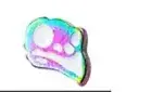 Rainbow bird cartilage stud