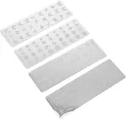 Ipetboom Butterflies Nail Stamping Templates 4 Sheets Nail Art Stencils Set for DIY Manicure