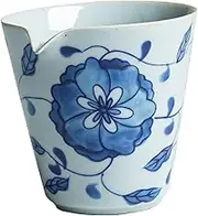 BIUDECO Retro Cup Porcelain Tea Cup Japanese Tea Decorative Office Teacup Safe Ceramic Teacup