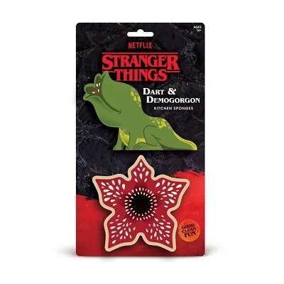 Stranger Things Dart & Demogorgon Kitchen Sponges