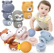 KaeKid Kids Bowling Toys for 6 Months+, Soft Sorting Stacking Building Blocks Toys, Montessori Toys for Babies 6-12 Months, Sensory Toy for Baby Boys Girls