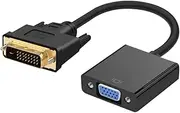 jojofuny Dvi to Cable for Tv Dvi Male to Vga Female Converter Dvi to Cable for Computer Dvi-d to Adapter Converter Computer Dvi to Vga Cable Adapter Cable Male to Female 1080p Television