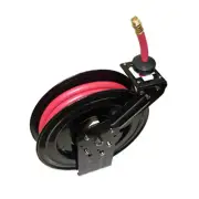 3/8" x 50' Ft. Feet Retractable Rubber Air Hose Reel 300 PSI