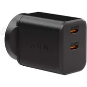 EFM Eco 40W Dual Port Mobile Phone Wall Charger Socket Power Adapter Black