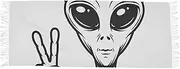 [XYMZR] Women’s Scarf Alien Yeah White Soft Warm Long Scarves Shawl Wrap for Winter Autumn Spring Travel Office Home, Multi-colored