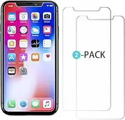 iPhone X Screen Protector, Additt [2 Pack] iPhone X Tempered Glass[Case Friendly] [Full Coverage][Anti-scratch][Bubble-Free][ Anti-Fingerprint] HD Screen Protector Film for iPhone X