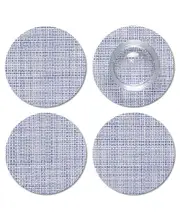 Chilewich Mini Basketweave Round Coaster, Set of 4
