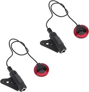 Yardwe 2 Sets Acoustic Guitar Pickup Transducer for Guitar Ukulele Mandolin Banjo Easy to Use Self Adhesive Punch Design with Female Connector for Recording