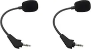 Binxind 2X Replacement Game Mic Aux 3.5mm Microphone for HS50 Pro HS60 HS70 SE Gaming Headsets Headphones Gooseneck Mic