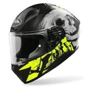 AIROH VALOR AKUNA Yellow Gloss Motorcycle Helmet Yamaha Kawasaki etc
