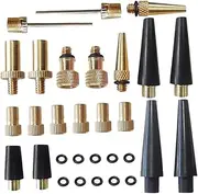 BRIGHTFUFU to Valve Adapter Adaptor for Bike Universal Bike Pump Adapter Set of 30