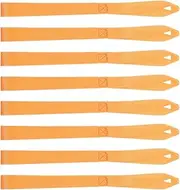 8pcs Hook Belt Hooks Tie Downs Straps Soft Loop Tie Down Straps Closed Loop Straps Cargo Tie Down Hook Straps Scooters Tie Down Straps Sturdy Straps Binding Strap Orange Nylon
