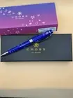 Cherry Blossom Pink Petals Cross Bailey Light Ballpoint Pen Gloss Blue Resin