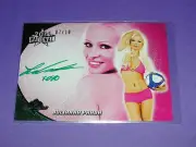 2014 Benchwarmer National JULIANNA PRADA #37 Green Autograph/10 Playboy - Brazil