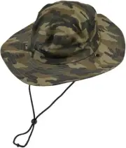 Quiksilver Hunting Bushmaster Sun Protection Fishing Bucket Hat Camo L-XL NWT