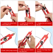 Profile Scribing Ruler with 6 Pencil Precise Contour Scribe Tool Rojax