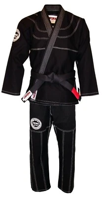 Kids BlacK with White stitching competition BJJ Gi