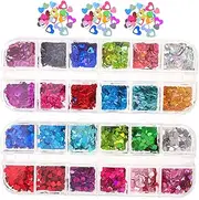 NULYLU DIY Manicure Decors Heart Shaped Nail Sequins Makeup Accessories Nail Gems