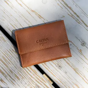【CALTAN DESIGN】真皮扣式零錢卡片夾-075012 三色