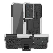MCC Heavy Duty Samsung Galaxy S21 Ultra 5G Shockproof Case Cover SM-G998 [White]