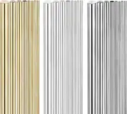 uxcell 27Pcs Brass Rod, 300mm Length 1-8mm Dia Brass Solid Round Rod Multiple Diameter Stainless Steel Aluminum Lathe Bar Stock for RC Model DIY Craft