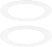 uxcell 2-Pack Goof Rings for 5 Inch Recessed Lights, 4.5" ID 6.3" OD Durable Plastic Trim Ring Flush Mount White Can Light Trim Ring Cover for Ceiling Can Downlights