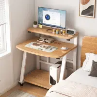 在飛比找蝦皮購物優惠-【開立發票】小型電腦桌 台式電腦桌 迷你家用書桌 移動床邊桌