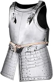 Pikeman Cuirass Medieval Steel Breastplate Plate Armour, Medium, Silver, Silver