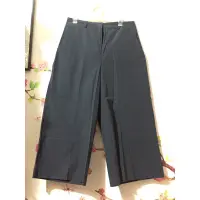 在飛比找蝦皮購物優惠-ONCE UPON A TIME 韓製藏青寬褲M