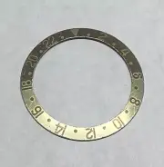 Vintage Genuine Rolex GMT Master Insert 1675 16753 16758 Faded GHOST Brown/Gold