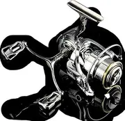 LLEIIshen 2000S/3000S Fishing Reel Lure Electroplate Silver Double Handle Spinning Spool Max Drag 8kg Throwing Freshwater/1280