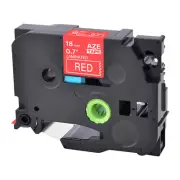 1PK Compatible with Brother P-Touch TZ-445 White on Red 0.7" Label Tape 18mm